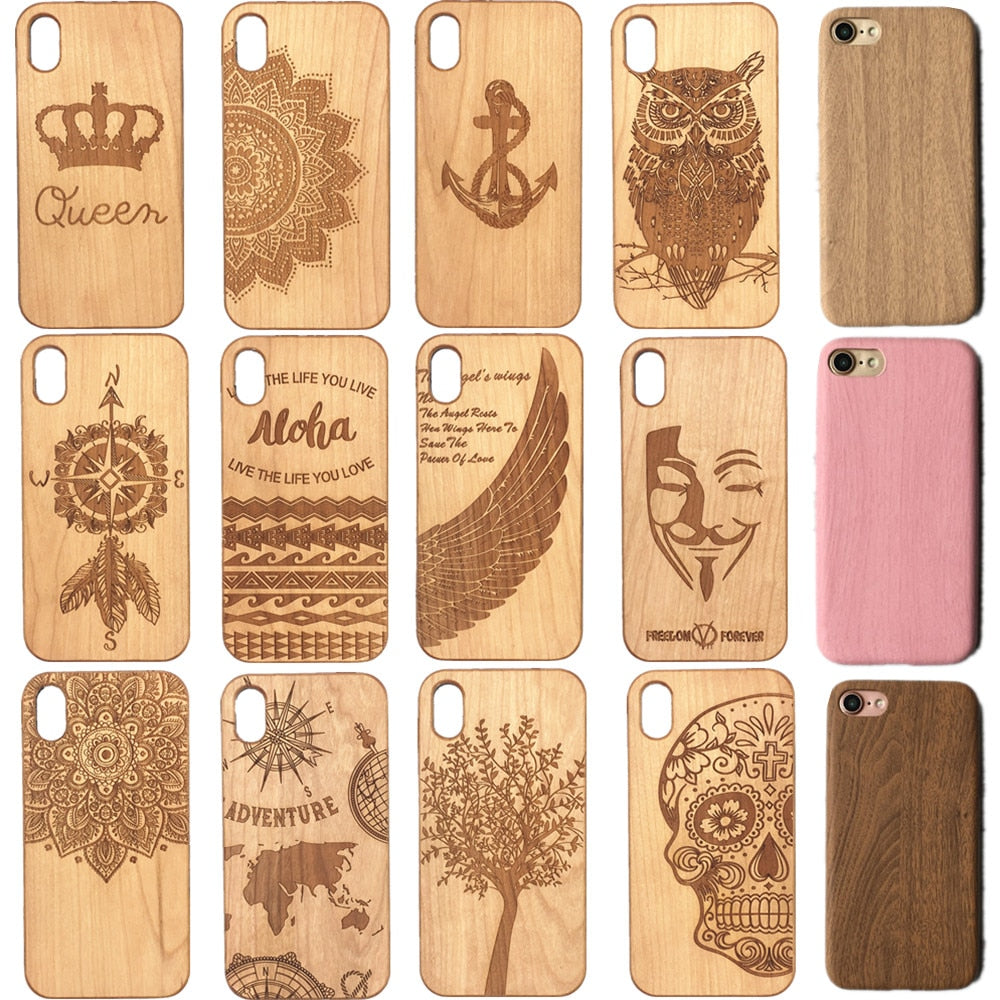 Wooden Cell Phone Case for iPhone - Pebble Canyon