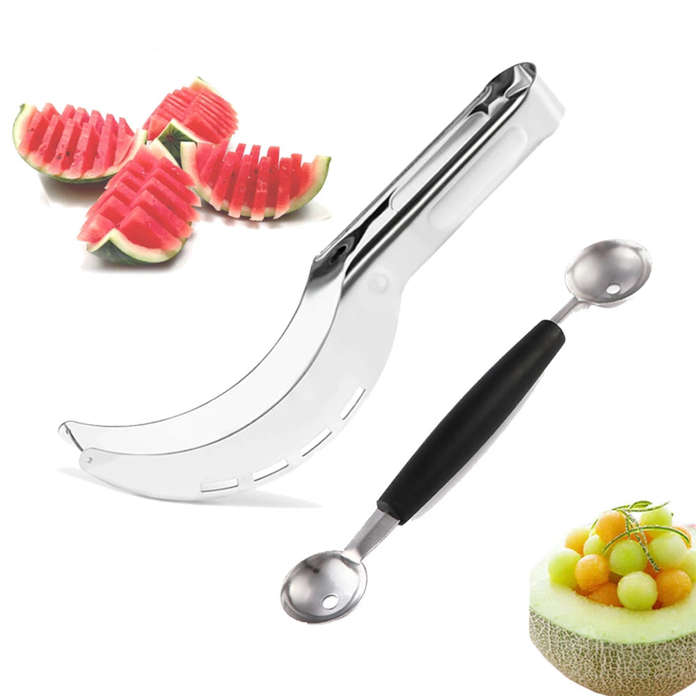 Stainless Steel Watermelon Slicer and Melon Baller / Scoop - Pebble Canyon